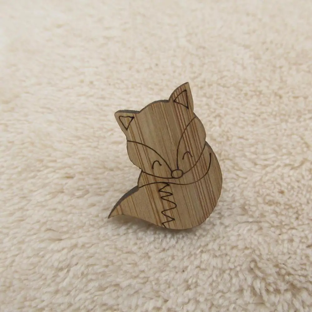 cute fox Оригами лиса брошь с животными милые лесные лисы эмалированные булавки значки Броши нагрудные булавки лиса ювелирные изделия Броши для женщин - Окраска металла: cute fox