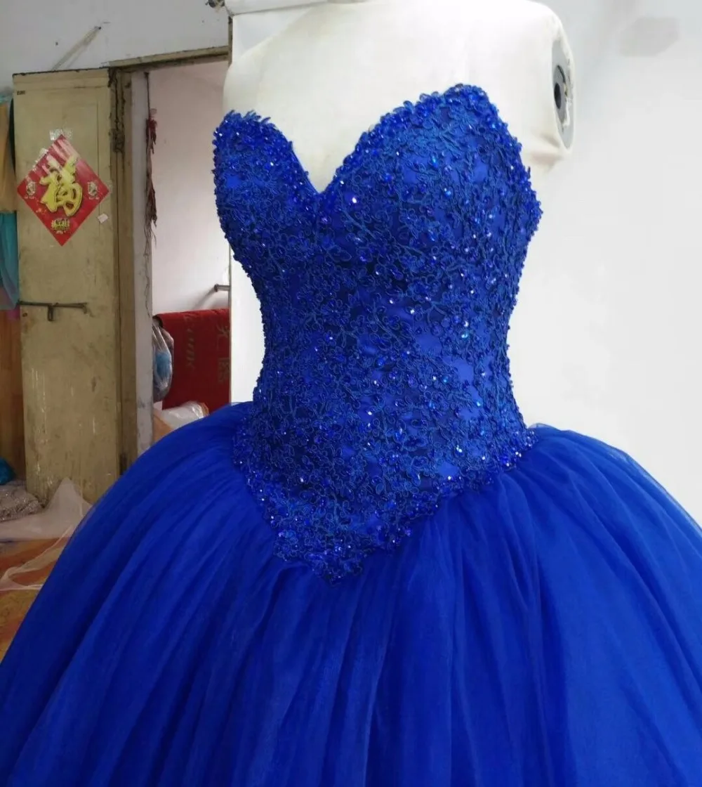 Пышная Тюлевая юбка Королевского синего цвета от CloverBridal бальное платье милое 16