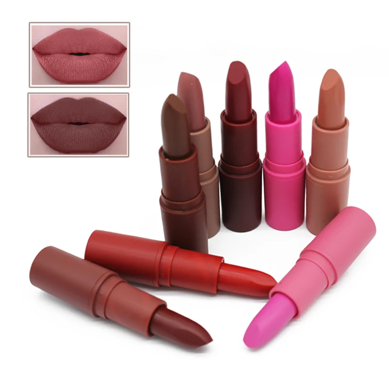 1pc Brand Wholesale Beauty Makeup Lipstick Popular Colors Best Seller Long Lasting Lip Kit Matte Lip Cosmetics 5G
