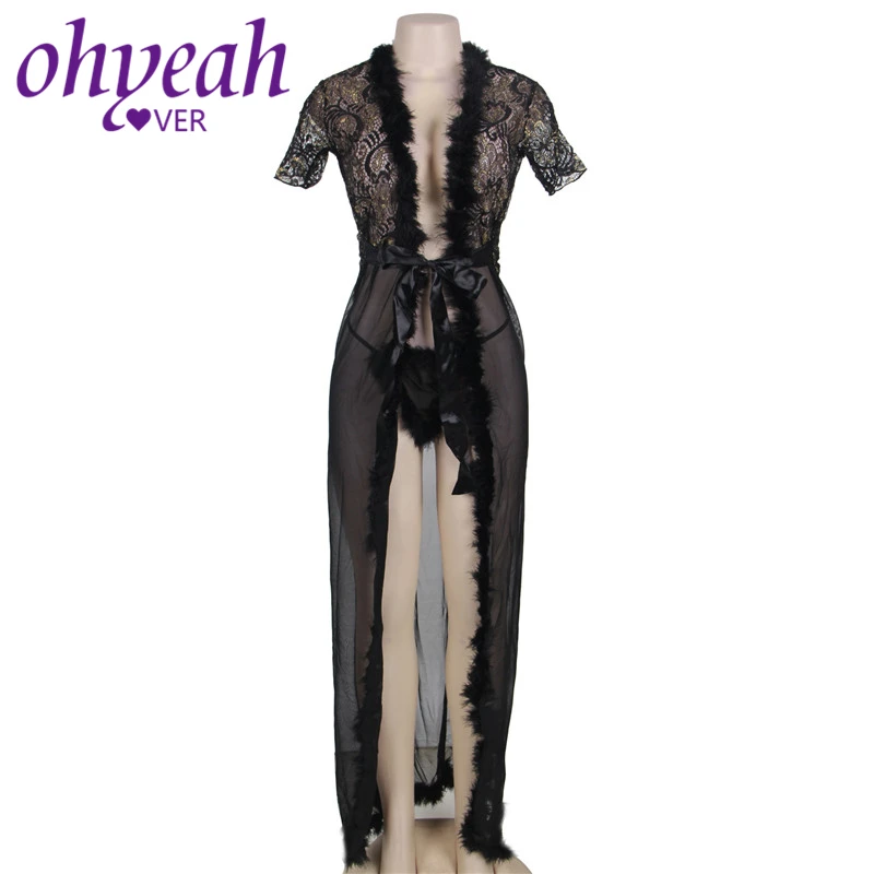 Черное Кружевное Платье Ohyeahlover женское сексуальное эротичное нижнее белье