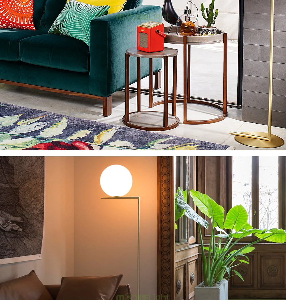 Mooielight Modern Replica Floor Lamp For Living Room glass ball LED Table Lamp For Bedroom Bedside Decoration Table Lamps