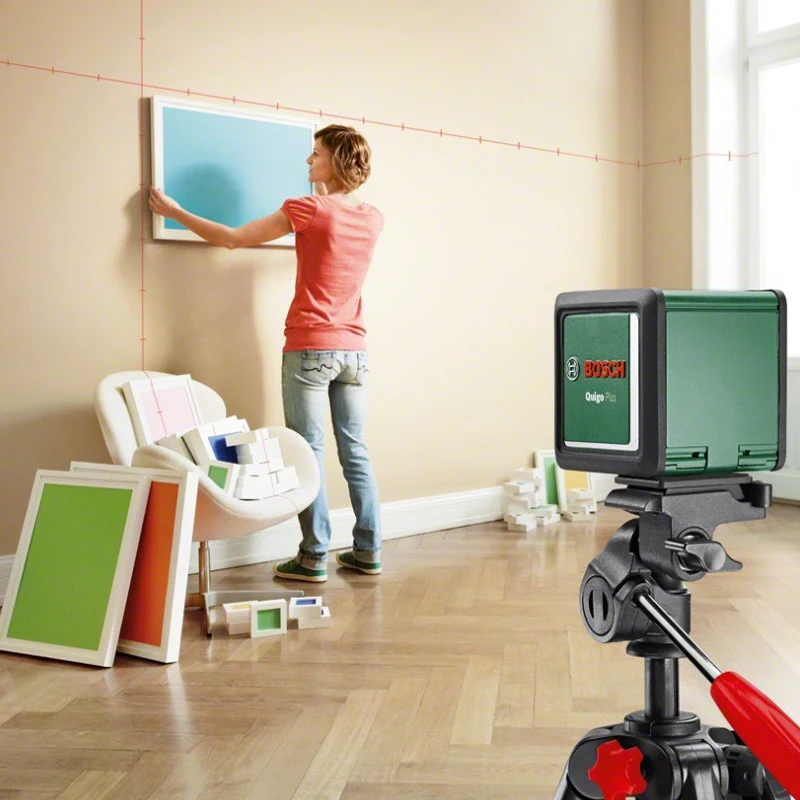 Лазерный уровень Bosch Quigo lll (построение вертикаль горизонталь крест точность