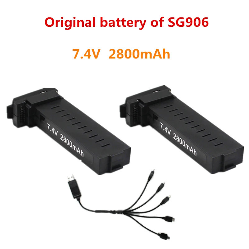 2 Batteries Пульт дистанционного управления Квадрокоптер SG906 Дрон аккумулятор пропеллер запасная часть Аксессуар вертолет лезвие нести Epp коробка дорожная сумка - Цвет: 2 Batteries