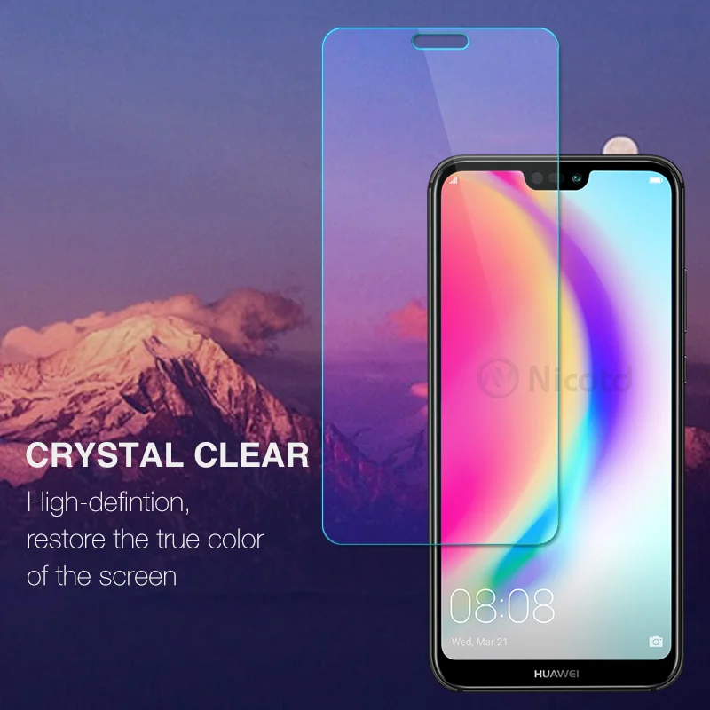 2 шт. закаленное стекло для Huawei P20 lite P10 Mate 10 20 Lite Защита экрана Nova 4 3 3i 9H защитная