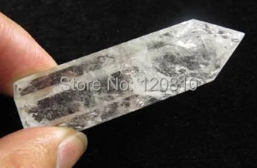 Натуральный Тибетский Phantom кварцевый камень полировка точка палочка Исцеление |