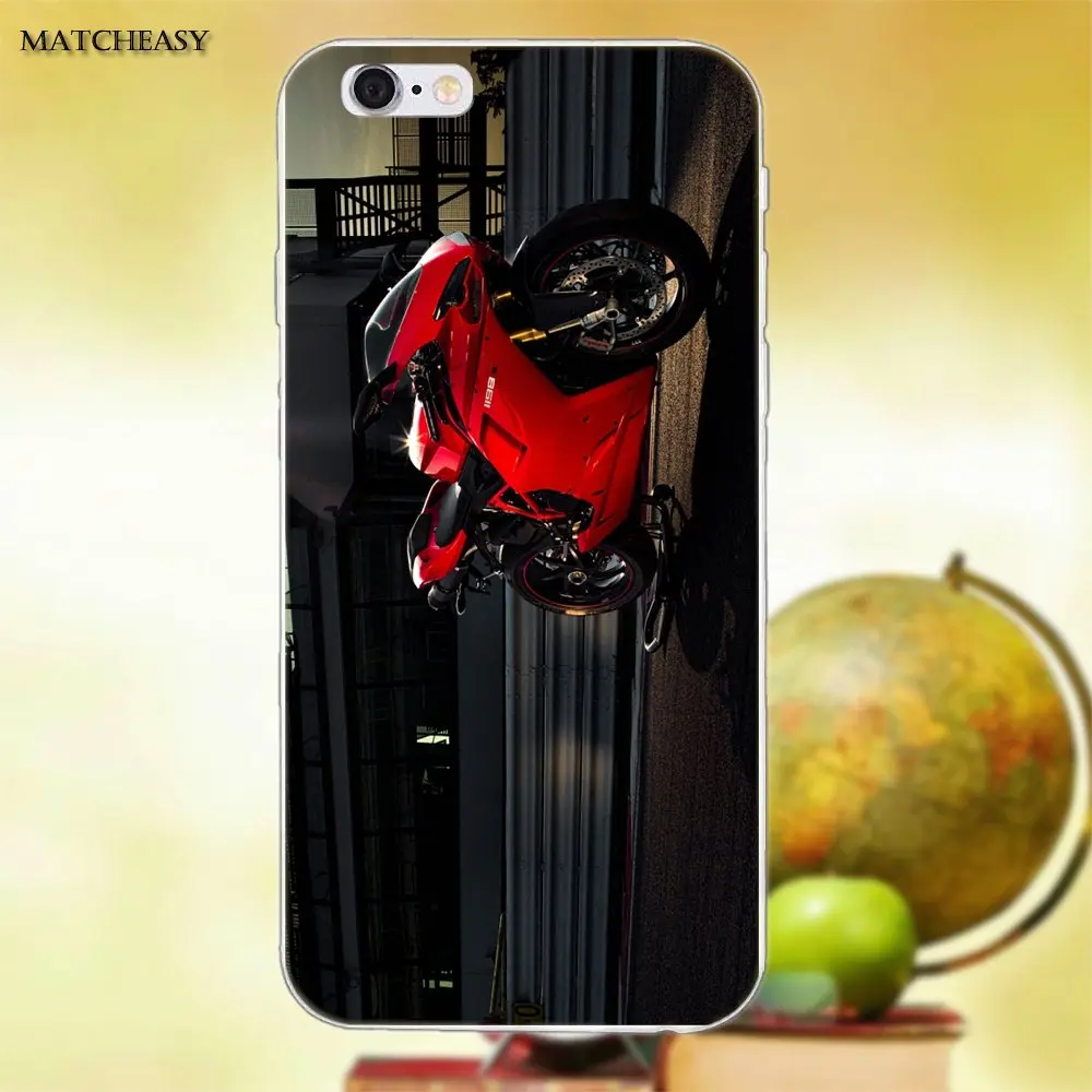 Защитные чехлы из ТПУ уникальный Ducati Corse для Apple iPhone X XS Max XR 4 4S 5 5C SE 6 6S 7 8 Plus