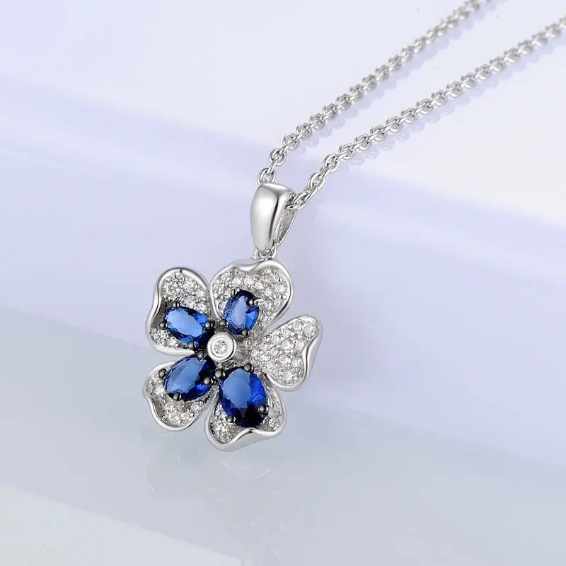 Женский кулон из серебра 925 пробы с цирконием|925 sterling silver pendant|silver pendantsterling pendants |