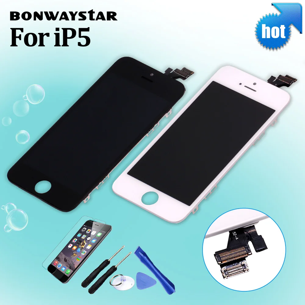 AAA Quality Digitizer Display For iPhone 5 5s 6 LCD Touch Screen Assembly Replacement for 4s screen No Dead Pixel | Мобильные