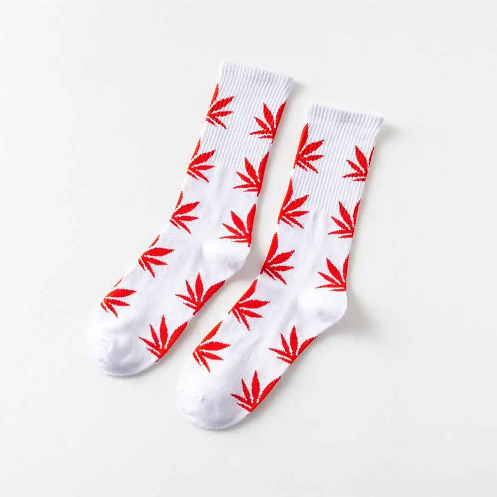 Весна-лето, качественные носки в стиле Харадзюку, chaussette, носки с травками для женщин и мужчин, хлопковые носки в стиле хип-хоп, женские носки, Meias Calcetines - Цвет: 6