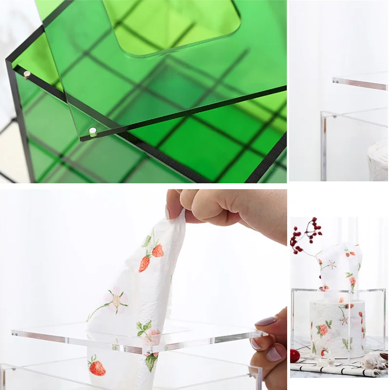 Акриловый Водонепроницаемый Прозрачный квадратный Съемный контейнер для