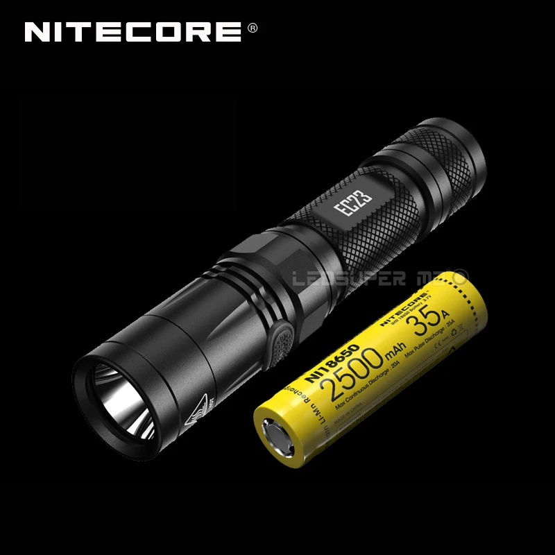 1800 люмен Nitecore EC23 CREE XHP35 HD E2 светодиодный высокопроизводительный фонарик с батареей(IMR18650 2500mAh 35A