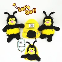 new creative flip bee plush toy house zipper opened into house doll children birthday gift magic plush toy pillow