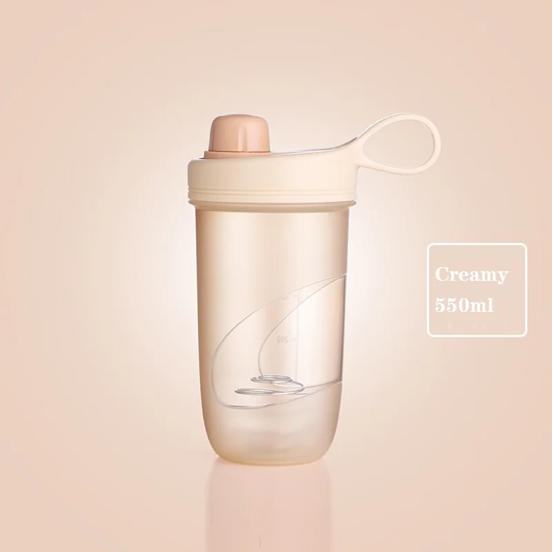 Модный портативный порошковый шейкер бутылки для воды BPA Free Sports fitness протеиновый шейкер бутыль для молочного коктейля с мячом для смешивания