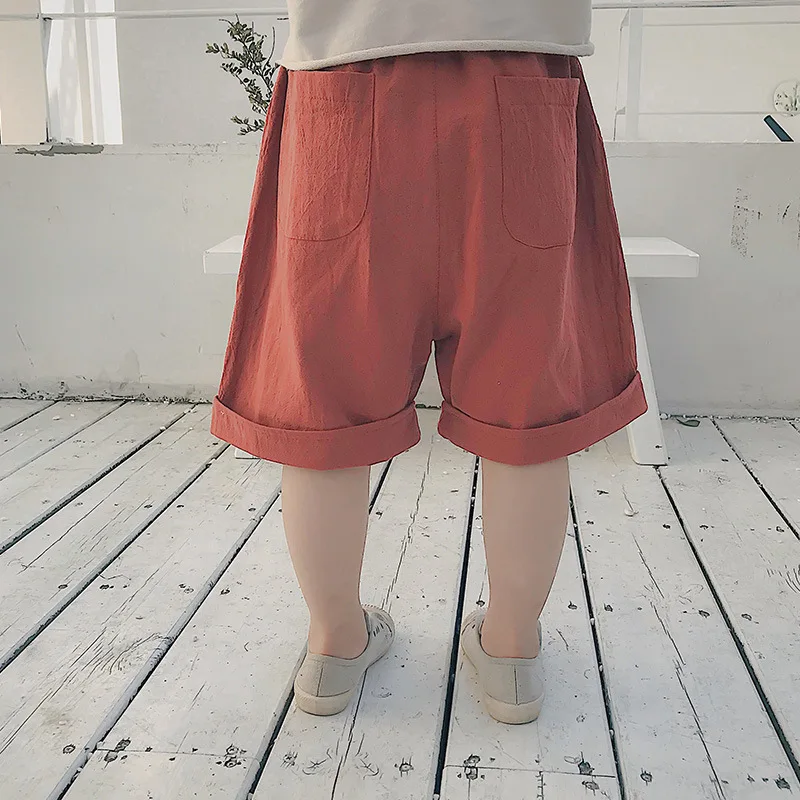 2018 летние популярные детские повседневные шорты штаны для девочек хлопковые