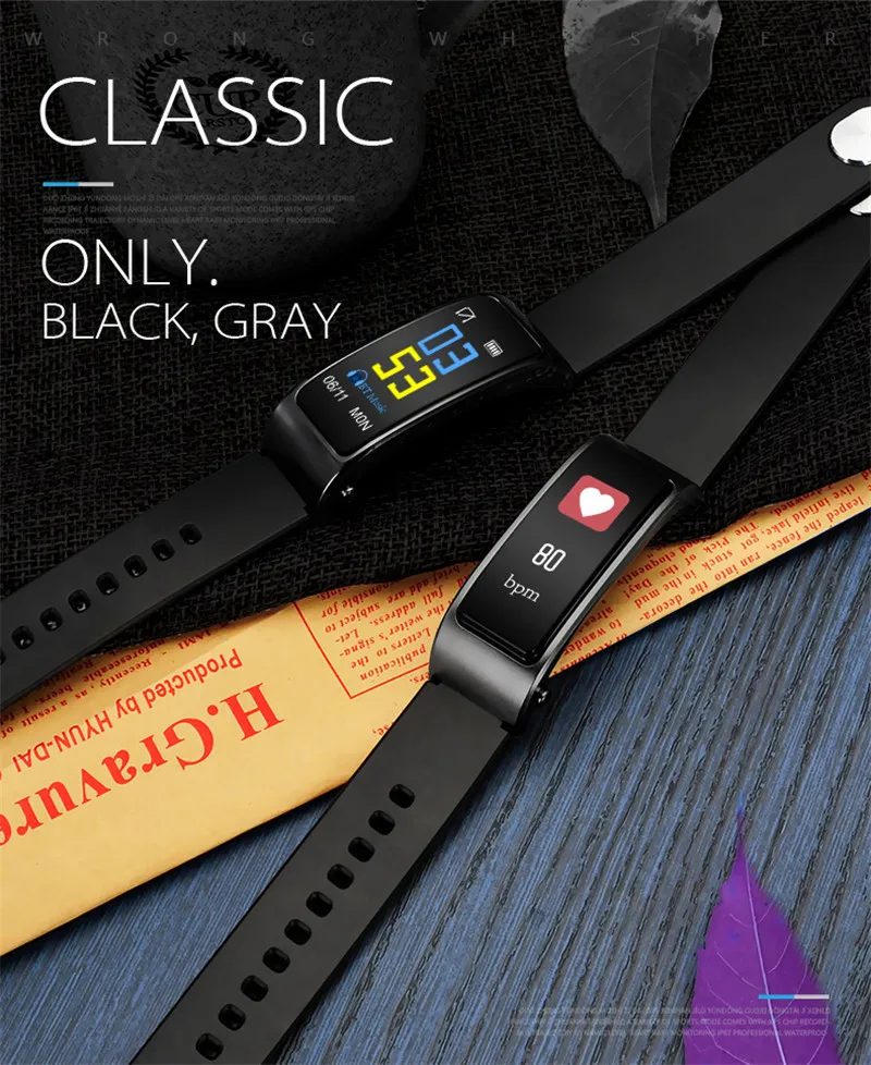 NIYOQUE Smart Talk Band, красочные Bluetooth наушники, наушники, пульсометр, умный браслет, браслет для iPhone, huawei, Xiaomi, телефон