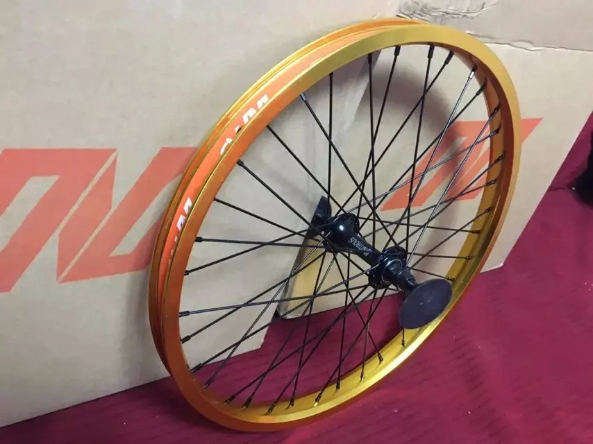Astern азотистые bmx передние колеса подшипники 36h ступицы и 6061-T6 двойные стенки обода и полосы