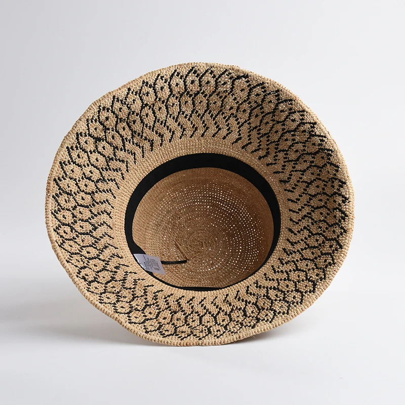 ROSELUOSI 2019 весенне летние соломенные из пальмового волокна шляпа женская летняя