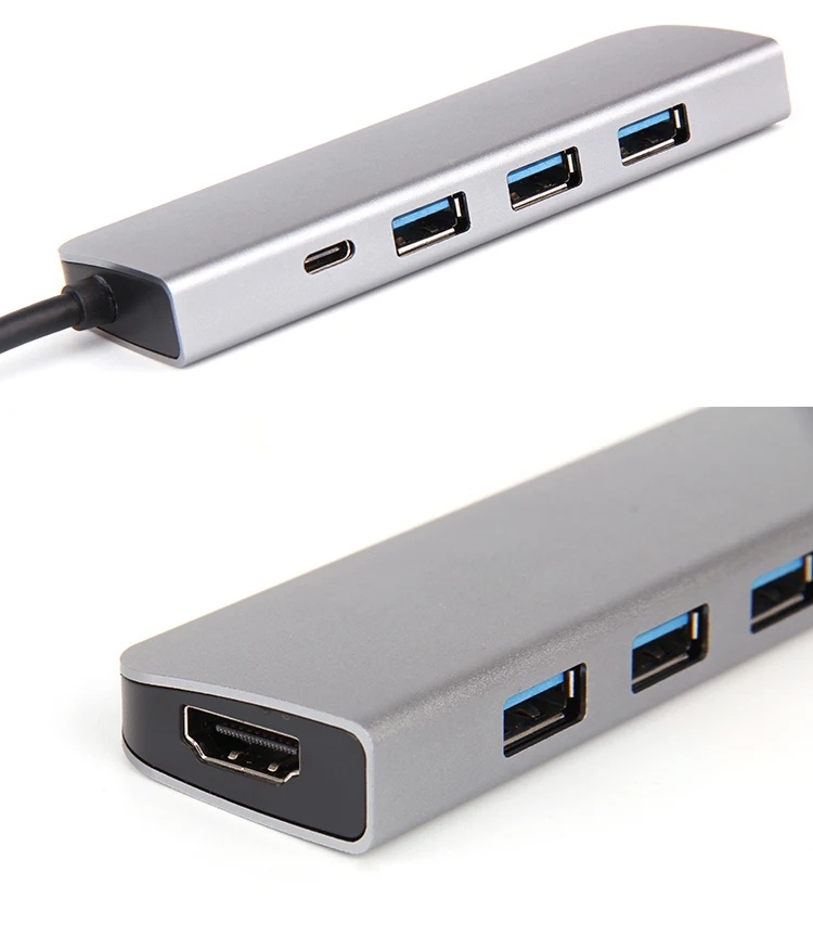 USB C концентратора USB-C до 3,0 HUB HD. ми Thunderbolt 3 адаптер для MacBook samsung Galaxy S9/S8 плюс huawei P20 Pro Тип C USB HUB