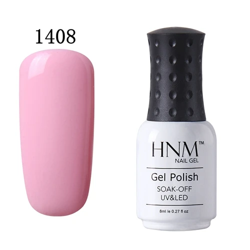 HNM 8 мл УФ-гель для ногтей светодиодный светильник Гель-лак 58 цветов Гель-лак чистые цвета Полупостоянный Гель-лак для ногтей основа - Цвет: 1408