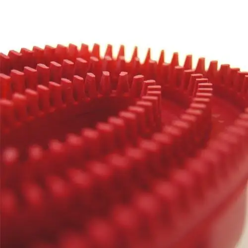 Скраб Щетка резиновая овальная красная|Мебельные аксессуары| |