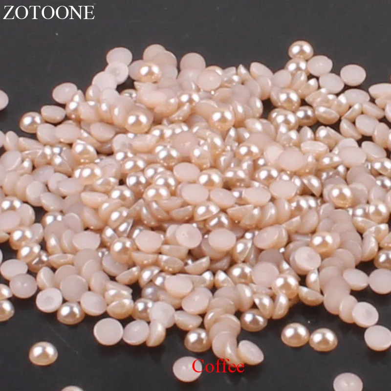 ZOTOONE 1000 шт. 2 5 мм плоская задняя сторона без горячей фиксации кофейные стразы