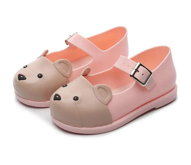 Melissa Mini Новые прозрачные сандалии для девочек принцессы детская Нескользящая