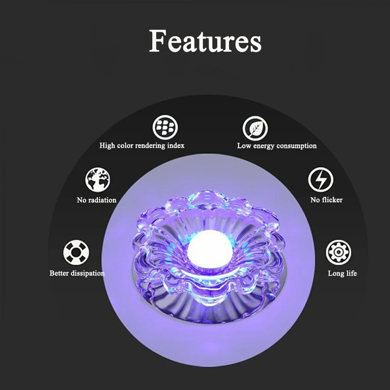 Светодиодный потолочный светильник в форме лотоса 3 Вт/5 Вт | Освещение