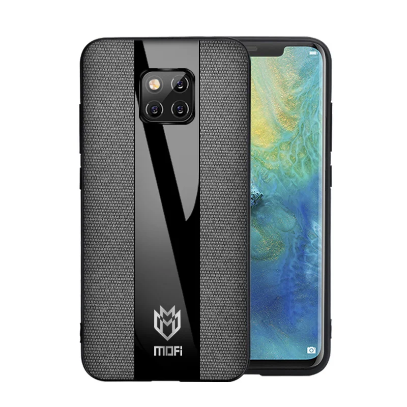 gray Для huawei mate 20 x чехол с узорами для huawei mate 20 чехол conque чехол из ткани смешанный сшитый mate 20 pro Чехол - Цвет: gray