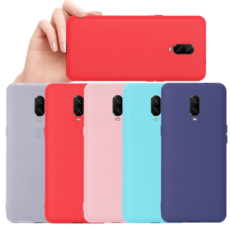 Frosted Soft TPU Case for Oneplus 6 6T 5T 5 Ultra Thin Candy Color Simple Solid Silicon Back Cover One Plus |