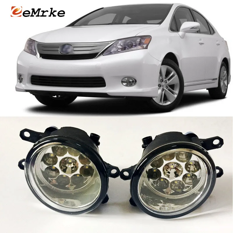 

EEMRKE For Lexus HS250h 2010 2011 2012 Car-Styling SMD 9-Pieces Led Halogen Fog Lights 12V 55W Fog Head Lamp