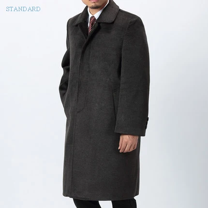 Зимнее шерстяное пальто AYUNSUE мужские куртки супертеплая длинная парка мужское с