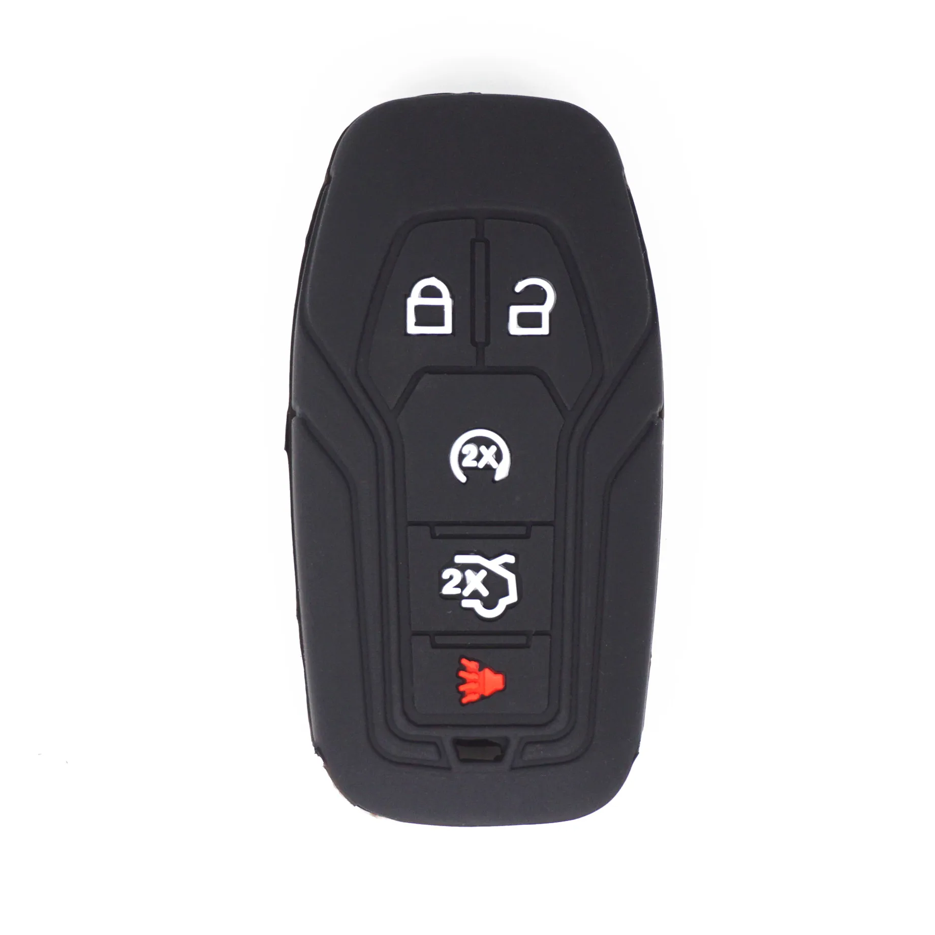 

WFMJ черный 5 кнопок автомобильный пульт дистанционного управления смарт-ключ чехол Брелок Обложка цепь для FORD Fusion Mustang F-150 edge EXPLORER