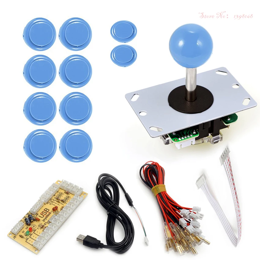 Аркадная Raspberry Pi 1 2 3 проект аркадная кнопка+ 5 Pin аркадная палка+ USB кодер плата замена Sanwa Кнопка джойстик DIY