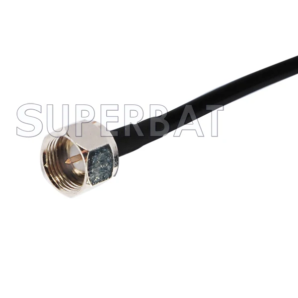 Кабель Superbat Pigtail F штекер для SMA гнездо переборка RG174 150 см RF коаксиальный кабель|sm