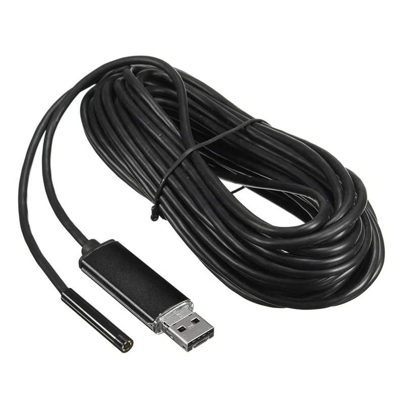 Горячая продажа 7 мм объектив 2 м/5 м/10 м для Android USB Водонепроницаемый эндоскоп 6