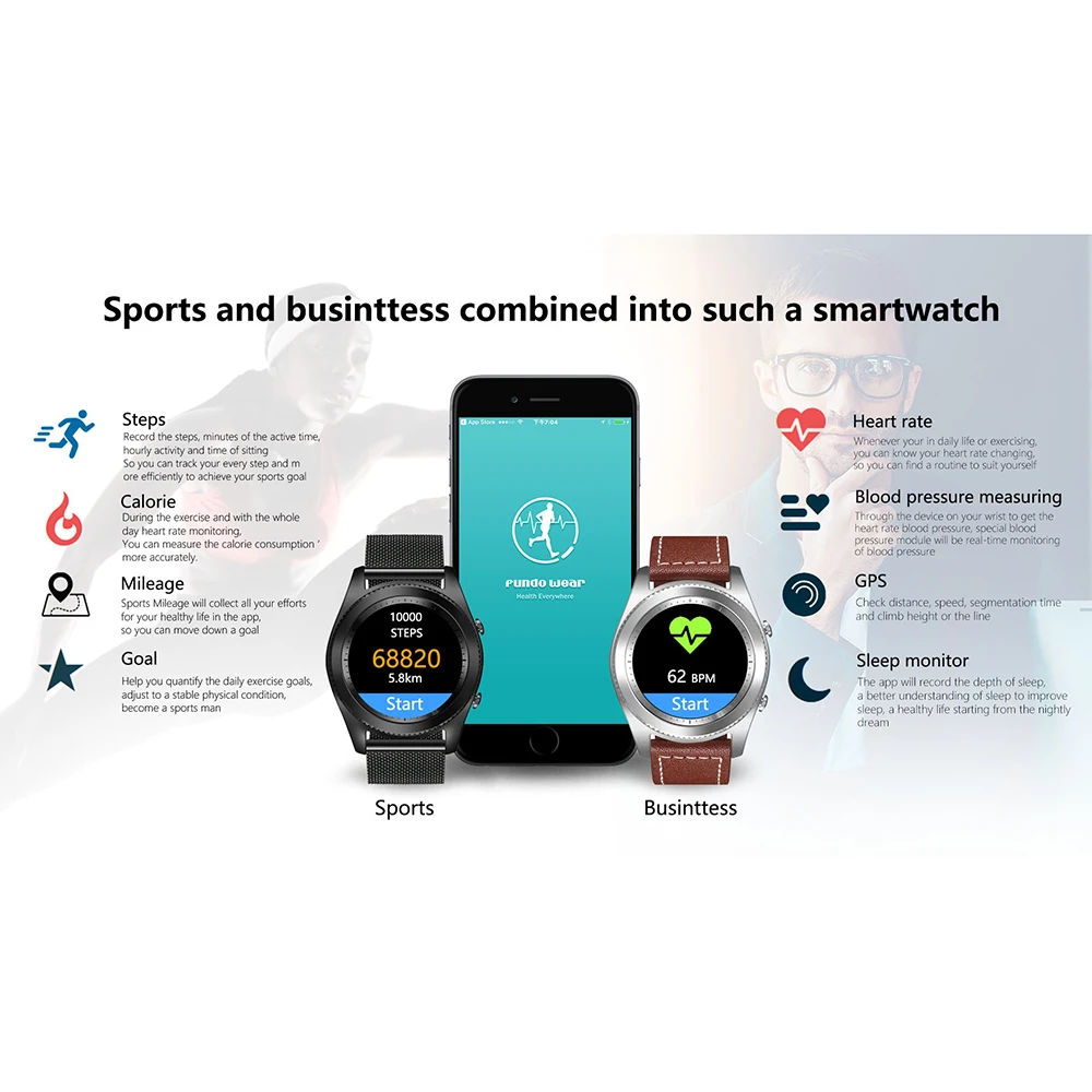 2017 Новый № 1 S9 NFC MTK2502C Smartwatch монитор сердечного ритма Bluetooth 4 0 Смарт часы Браслет