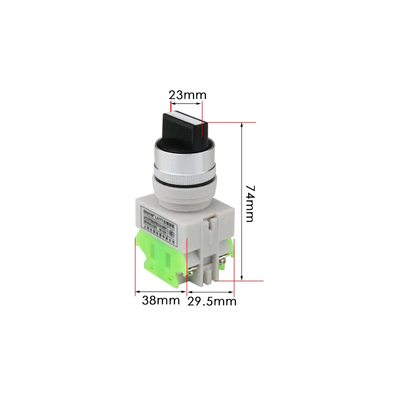 22 мм Фиксация 2NO поворотный переключатель Ui 600V Ith 10A|switch| |