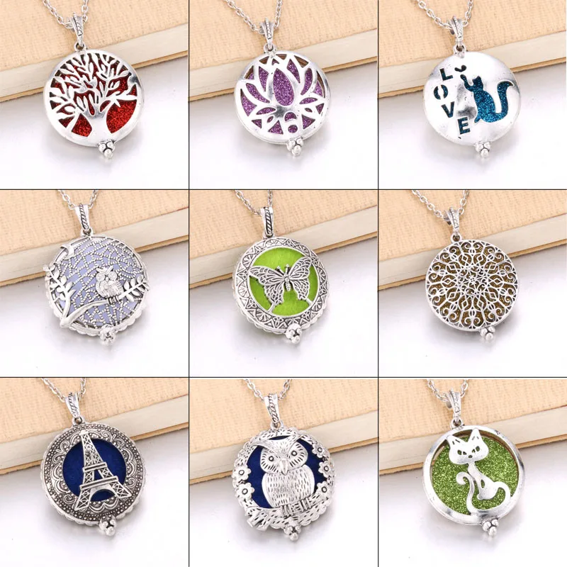 Колье с диффузором Древо жизни коробка Арома магнитный Ароматерапевтический