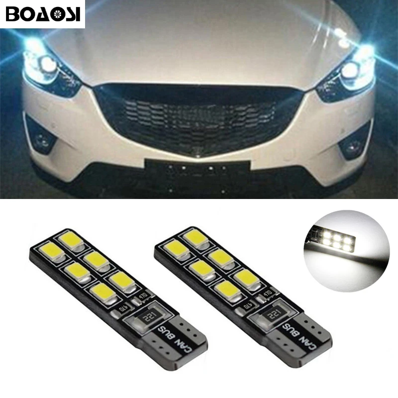 2x T10 2835SMD светодиодный ошибок бровей век светильник лампы для mazda 3 6 эмблема спойлер Atenza cx7 rx8 CX-5 cx5 cx 5 6 3 Axela
