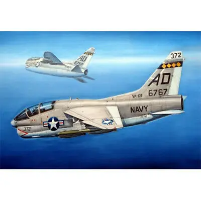 Trumpeter 87209 1/72 Aircraft American TA-7C II Fighter Attacker Model TH06252-SMT2 artwox trumpeter 05607 u s cv 3 saratoga aircraft carrier wooden deck aw10120