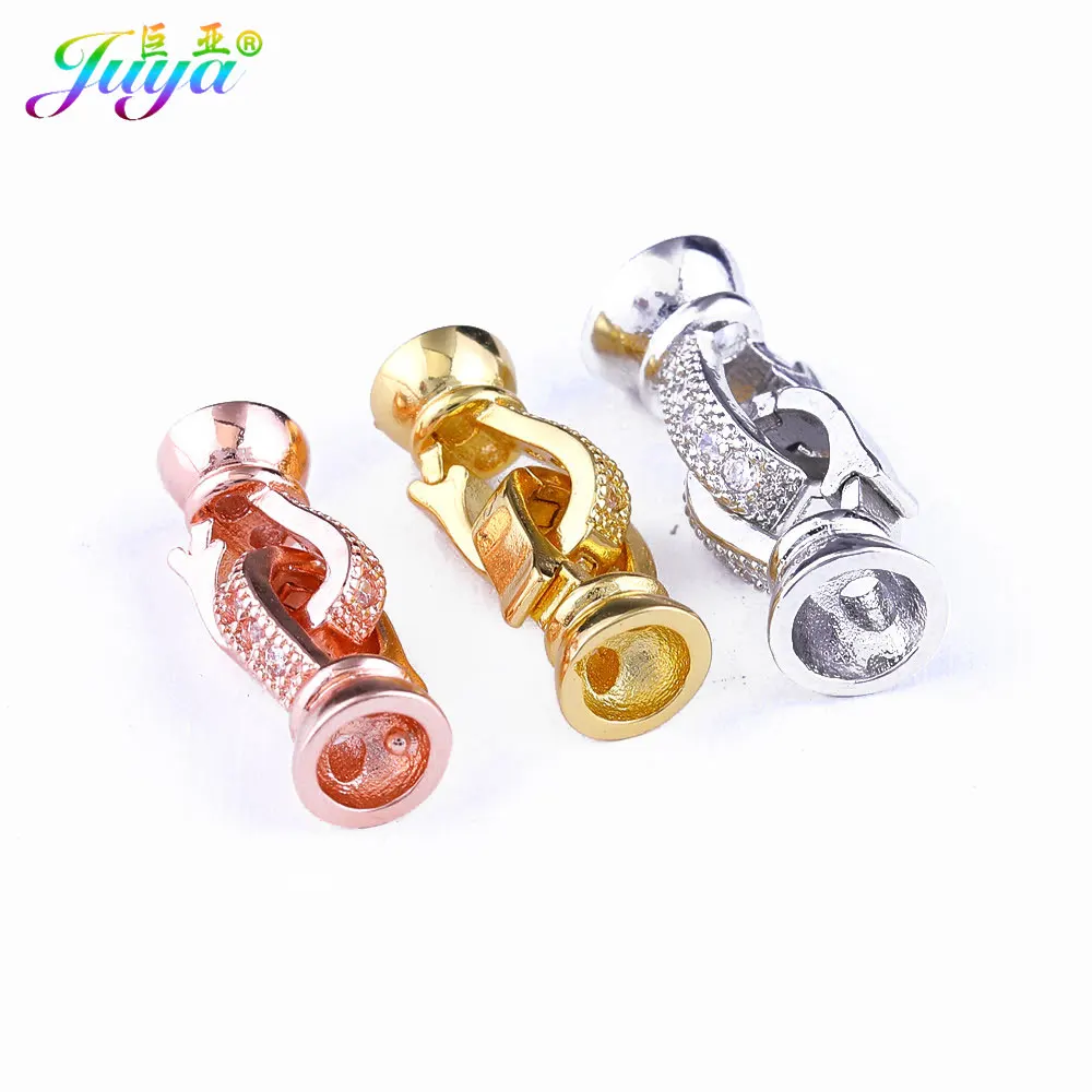 Застежка-застежка для ювелирных изделий Juya сделай сам жемчуг аксессуары