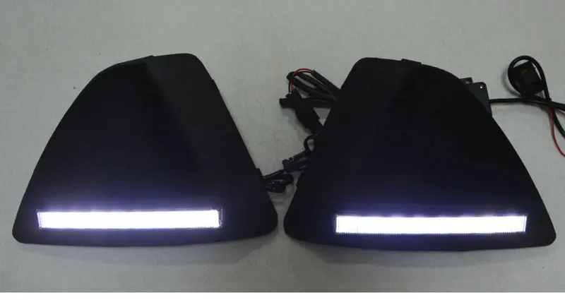 2 шт дневные противотуманные отверстия для Ford Focus Хэтчбек 2009 2010 2011 2012 2013 Светодиодный светильник 12v противотуманный светильник