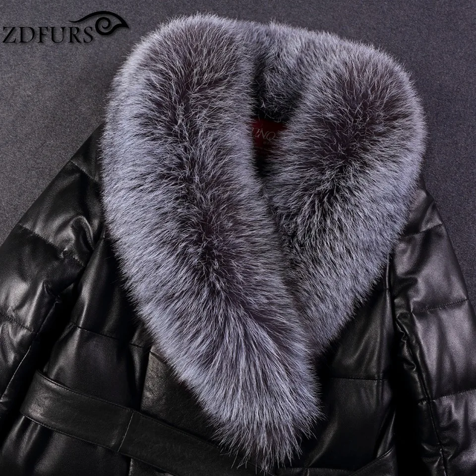 FXFURS 2020 новые модные воротники из натурального меха серебряной лисы Женская