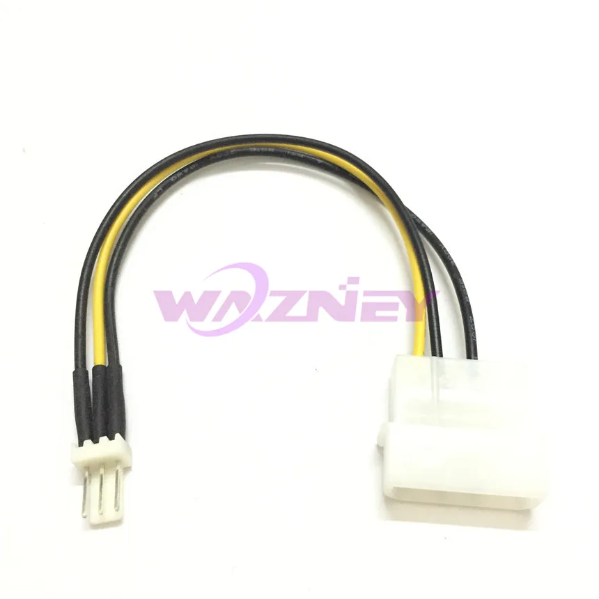 1000 компл./лот * 20 см Компьютерный Вентилятор IDE 4 Pin Molex Male To 3 кабель адаптера