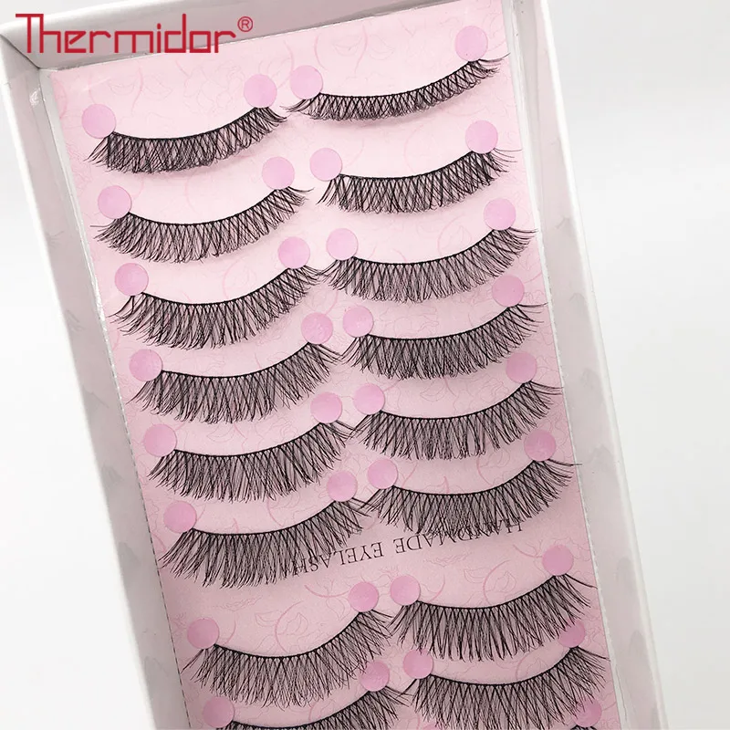 Thermidor Free Shipping False Eyelashes natural lash 10 Pairs Makeup Soft Long Eye Lash Tools Cosmetic Fake | Красота и здоровье