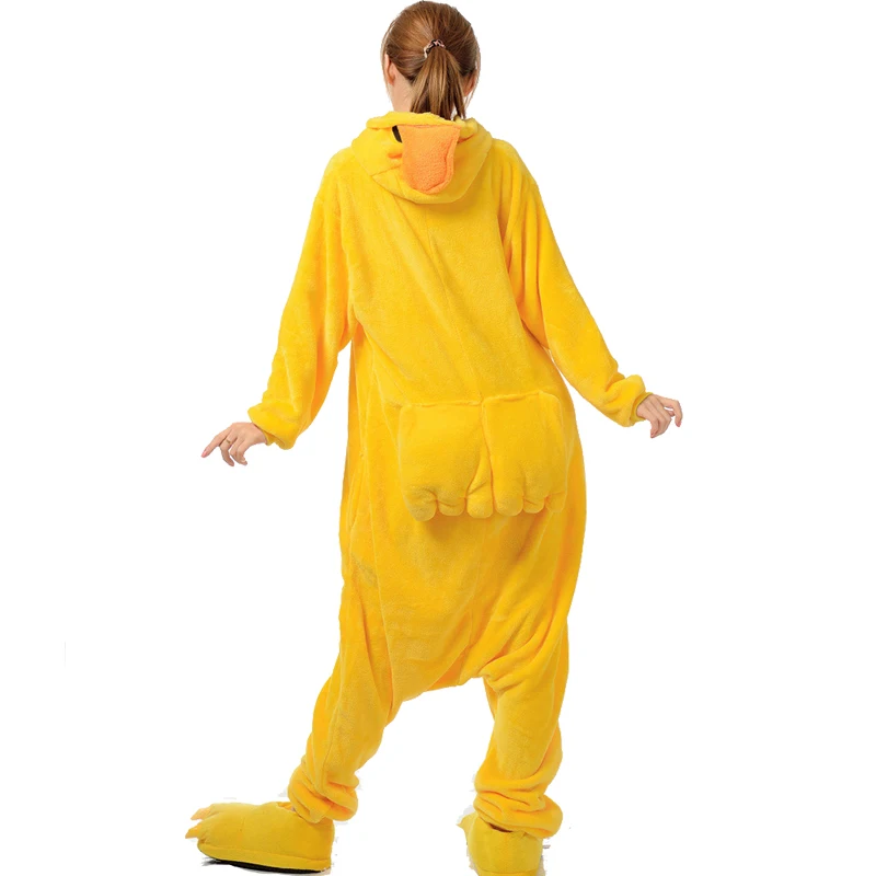 2018 кигуруми Утка животных onesies для взрослых унисекс Пижама фланель женщина |