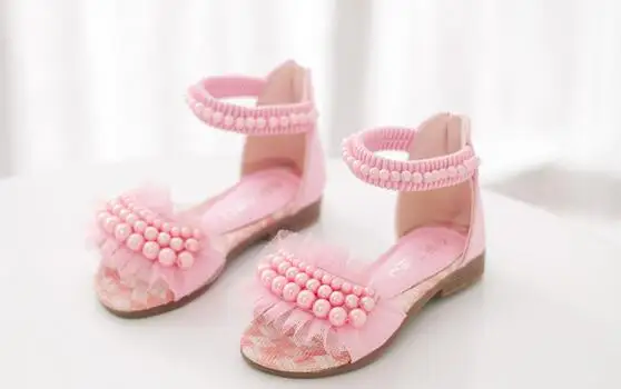 Европейские милые сандалии принцессы для девочек прекрасные элегантные модные