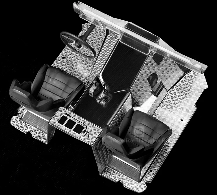 1 компл. Specter скалолазание автомобиля внутренняя металлическая Броня нержавеющая сталь нижний пол/приборная доска защита щит для AXIAL WRAITH 90018 90020