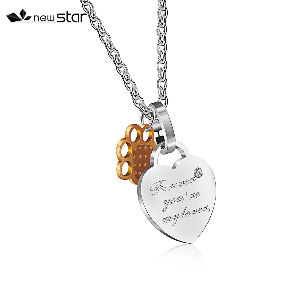 Подвеска &quotForever you are my Love&quot с подвеской в виде собачки и сердца ожерелье из