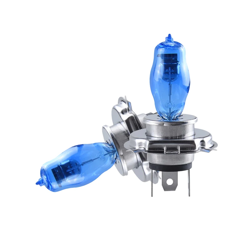 ATcomm галогенная лампа H4 12V 100/90W 5000K ксеноновая темно синяя стеклянная